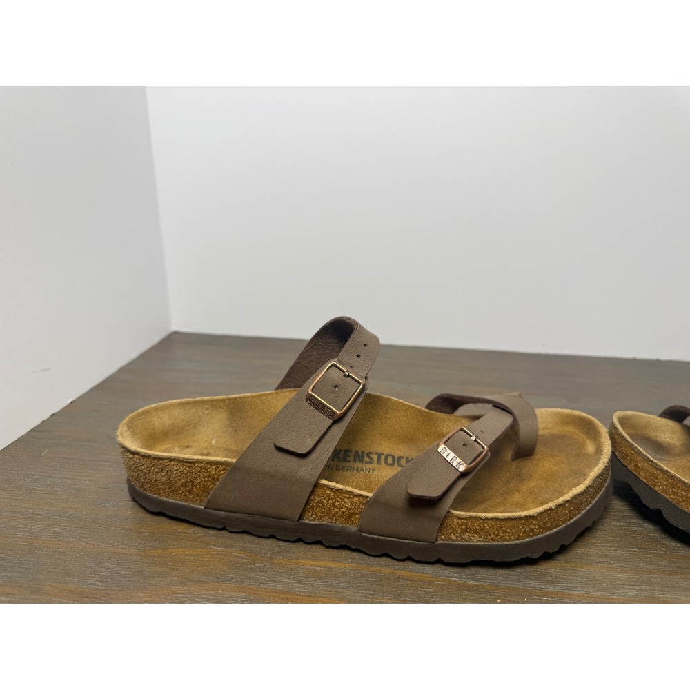 Birkenstock Mayari Mocha Brown Toe Loop Sandals EU 39 Women's 8-8.5 - Picture 4 of 10